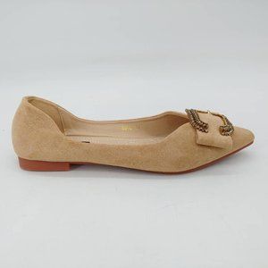 Mingfeidi‎ Womens Ballet Flats Shoes Beige EUR 37 New